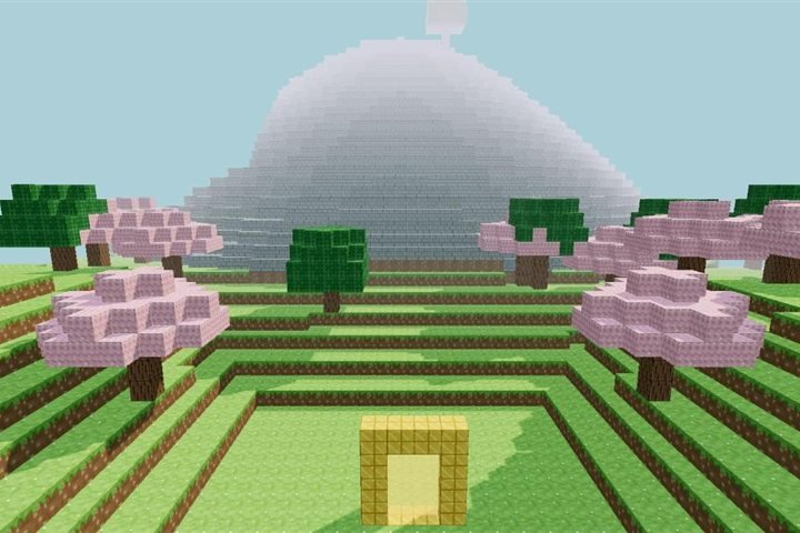 Japão no Vale dos Blocos: cerejeiras cor-de-rosa, o monte Fuji e o portal de ouro